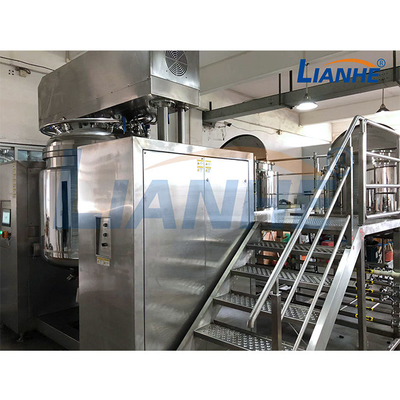 Mischer-Vakuumsalben-Gel-Emulgierungsmaschine des Edelstahl-kosmetisches Sahneemulsionsmittel-1T