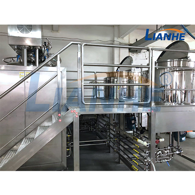 Mischer-Vakuumsalben-Gel-Emulgierungsmaschine des Edelstahl-kosmetisches Sahneemulsionsmittel-1T