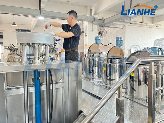Vakuumemulsionsmittel-Mischer-Zufuhr der Zahnpasta-1000L pulverisieren das Mischen