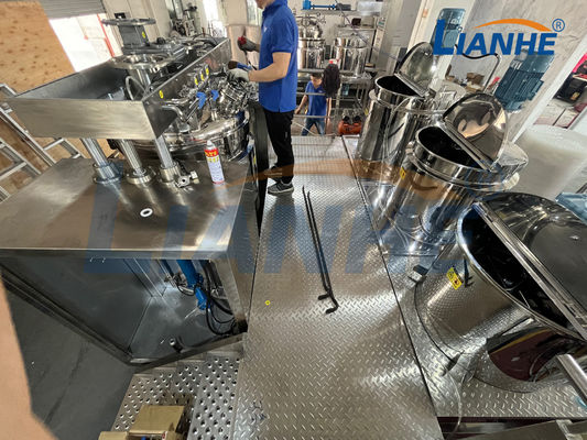 Vakuumemulsionsmittel-Mischer-Zufuhr der Zahnpasta-1000L pulverisieren das Mischen