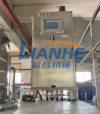 Emulgierungsmischer des Vakuum3000l mit der Messdose-kosmetischen Creme, die Maschine herstellt