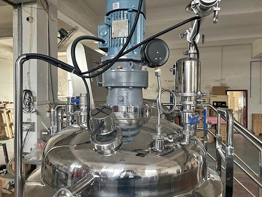 Emulsionsmittel-Mischer des Vakuum300l fertigte mischenden und Heizungsbehälter mit Strömungsmesser besonders an