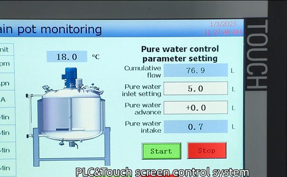 Emulsionsmittel-Mischer-Antigen-Reagens-Lösung des Vakuum300l, die Maschinen-Heizungsbehälter macht