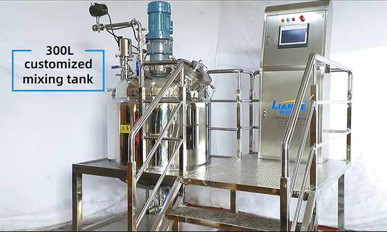 Emulsionsmittel-Mischer-Antigen-Reagens-Lösung des Vakuum300l, die Maschinen-Heizungsbehälter macht