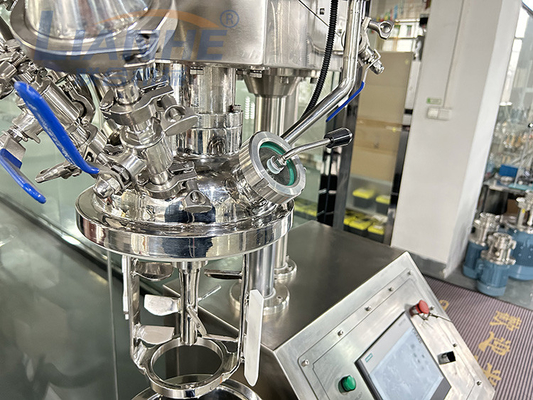 20 Liter PLC-Steuerhydraulische anhebende Vakuumhomogenisierercreme-Mischermaschine