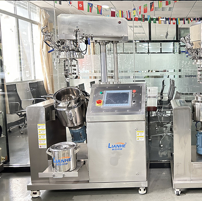 20 Liter PLC-Steuerhydraulische anhebende Vakuumhomogenisierercreme-Mischermaschine