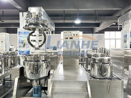 hydraulische anhebende homogenisierer-Mischer-Maschine des kosmetisches Vakuum200l Emulgierungs