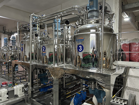 Kosmetische Produktionsmaschine-Emulgierungshomogenisierer-Pasten-Salben-Mischer PLC 1000L