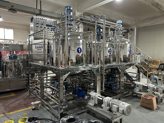 Kosmetische Produktionsmaschine-Emulgierungshomogenisierer-Pasten-Salben-Mischer PLC 1000L