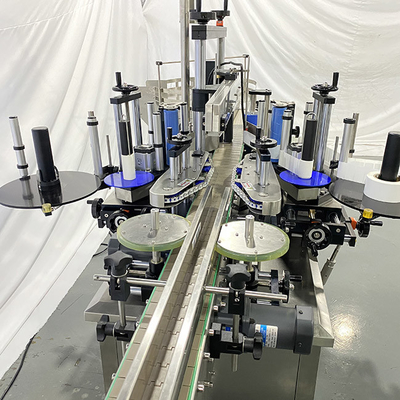 Klebende Aufkleber-Flaschen-Etikettiermaschine 3000W Rostschutzedelstahl