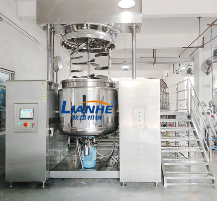 1 Ton Double Cylinder Vacuum Emulsifier-Mischer-Maschinen-Hebebühne