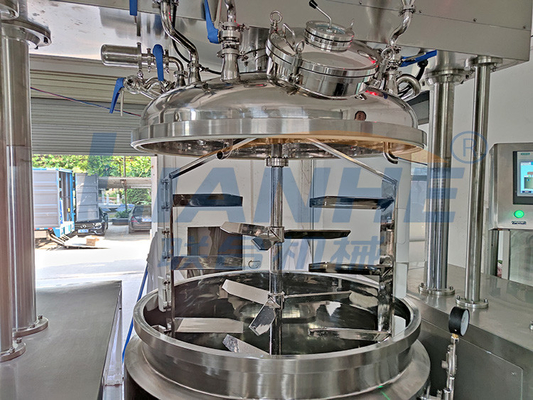 1 Ton Double Cylinder Vacuum Emulsifier-Mischer-Maschinen-Hebebühne